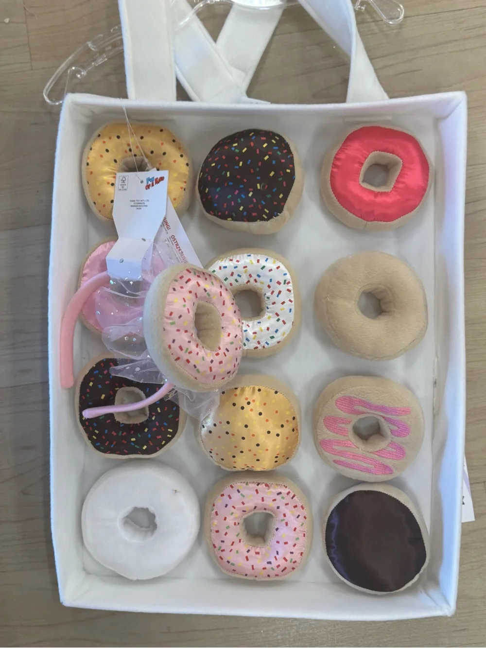 Kids  Donut costume  - Pink, White, Brown